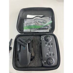Compact Foldable Kids Drone with Remote Control - Black